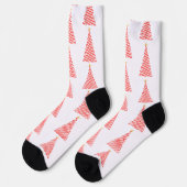 Candy Cane Striped Tree Weihnachten Socken (Linkes Detail)