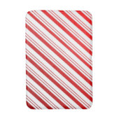 Candy Cane Stripes Christmas Bath Mat Badematte (Vorderseite Vertikal)