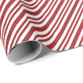 Candy Cane Stripes Country Red & White Geschenkpapier (Rolleneckpunkt)