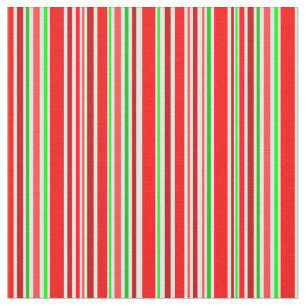 Candy Cane Stripes Festivals Red White Green Stoff