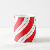 Candy Cane Stripes Festive Red Christmas Kaffeetasse (Mittel)