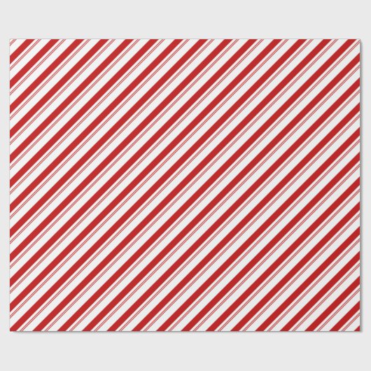 Candy Cane Stripes Geschenkpapier (Flach)
