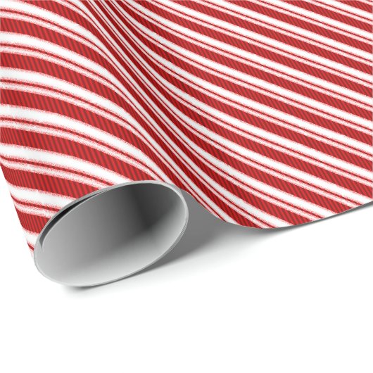 Candy Cane Stripes Geschenkpapier (Rolleneckpunkt)