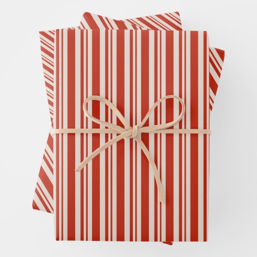 Candy Cane Stripes Geschenkpapier Set (Beispiel)