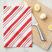 Candy Cane Stripes Geschirrtuch (Viertel Falte)