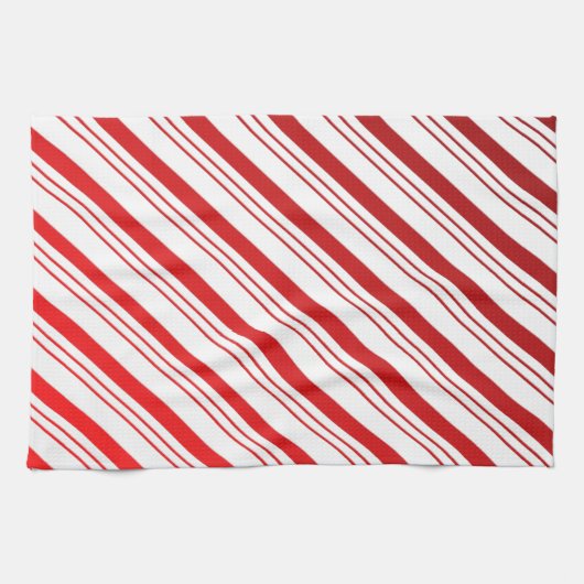 Candy Cane Stripes Geschirrtuch (Horizontal)