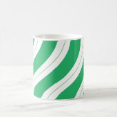 Candy Cane Stripes Green Christmas Coffee Kaffeetasse (Mittel)