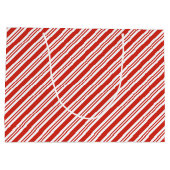 Candy Cane Stripes Große Geschenktüte (Rückseite)
