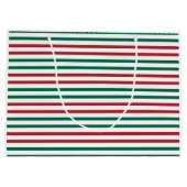 Candy Cane Stripes Große Geschenktüte (Rückseite)