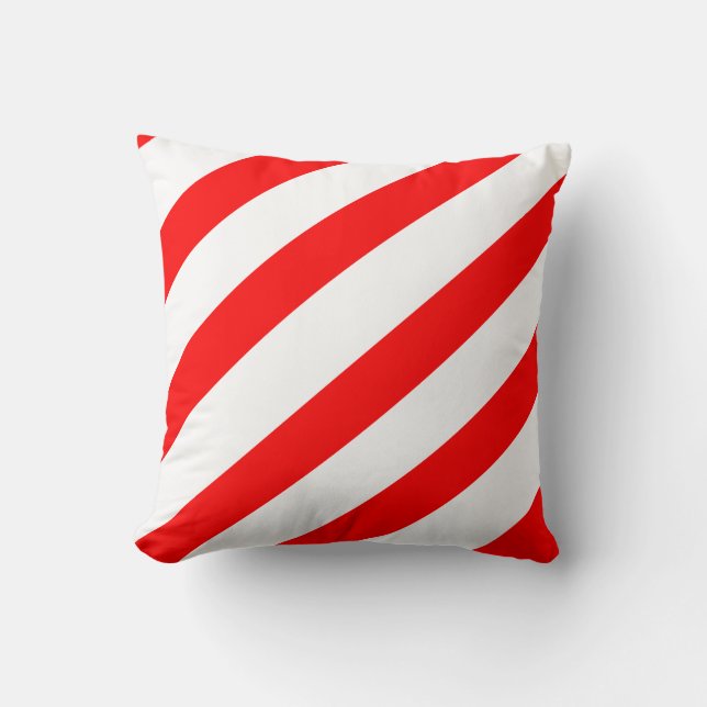 Candy Cane Stripes Kissen (Vorderseite)