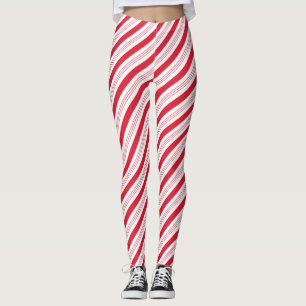 Candy Cane Stripes Leggings