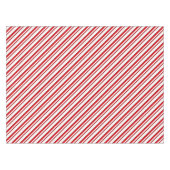Candy Cane Stripes, Peppermint Rot und Weiß Tischdecke (Vorderseite (Horizontal))