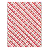 Candy Cane Stripes, Peppermint Rot und Weiß Tischdecke (Vorderseite)