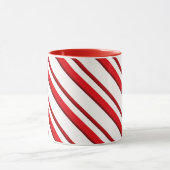 Candy Cane Stripes, Pfefferminzrot und weiß Tasse (Zentrum)