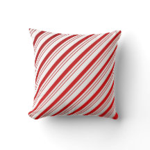 Candy Cane Stripes Pillow