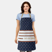 Candy Cane Stripes & Polka Dot Schürze (Getragen)