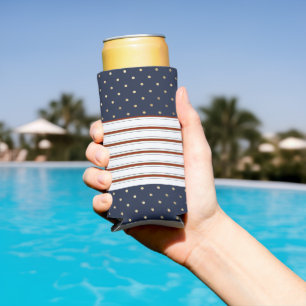 Candy Cane Stripes & Polka Dots Seltzer kann kühle Selters Dosenkühler