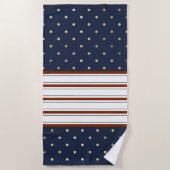 Candy Cane Stripes & Polka Dots Strandtuch (Vorderseite)