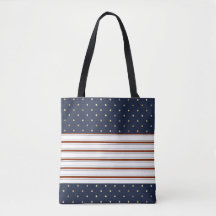 Candy Cane Stripes & Polka Dots Tasche