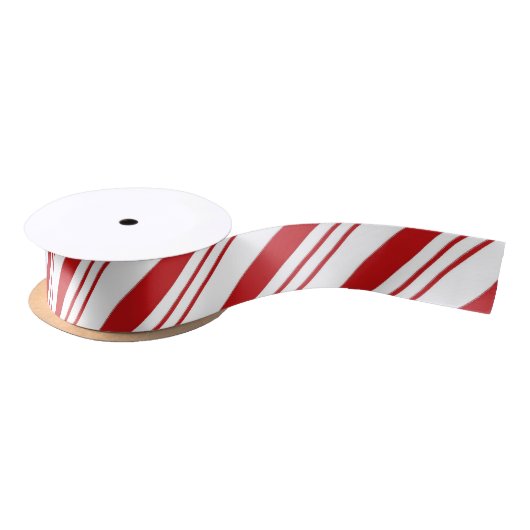 Candy Cane Stripes Satinband (Spule)