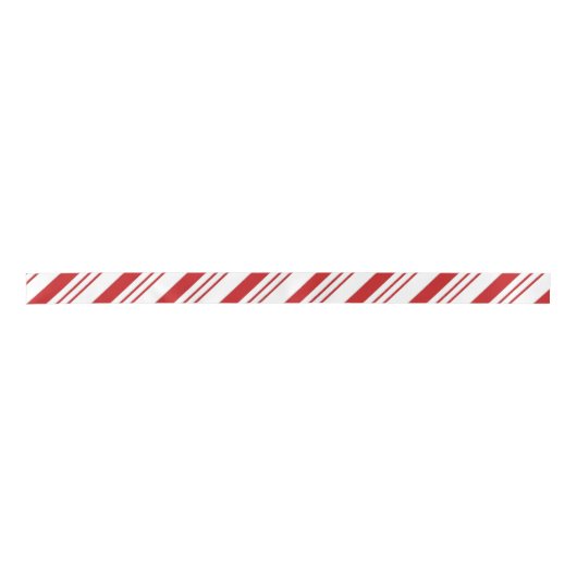 Candy Cane Stripes Satinband (Vorderseite)