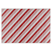 Candy Cane Stripes Schneidebrett (Vorderseite)