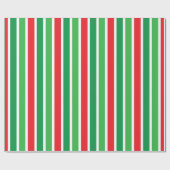 Candy Cane Stripes Weihnachten Geschenkpapier (Flach)