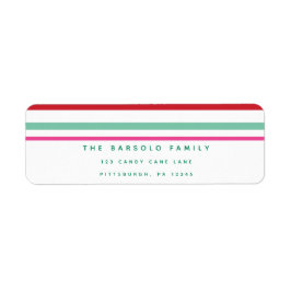 Candy Cane Stripes Weihnachtsaufkleber