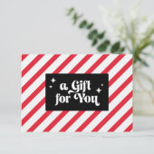 Candy Cane Stripes Weihnachtsgeschenk (Stehend Vorderseite)