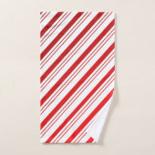 Candy Cane Stripes Weihnachtshandtuch Set (Handtuch)