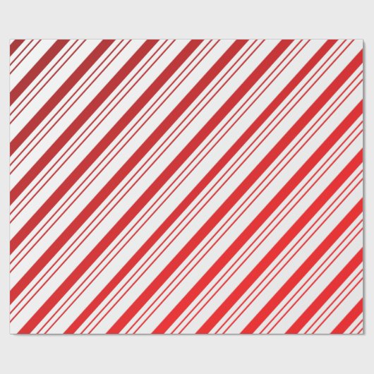 Candy Cane Stripes Wrapping Paper Geschenkpapier (Flach)