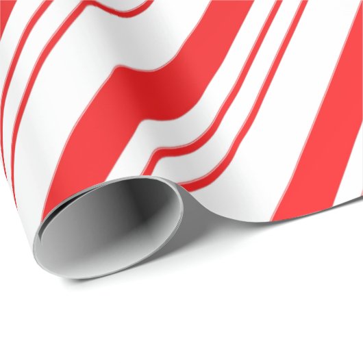 Candy Cane Stripes Wrapping Paper Geschenkpapier (Rolleneckpunkt)