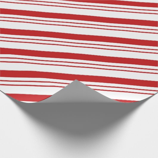 Candy Cane Stripes Wrapping Paper Geschenkpapier (Ecke)