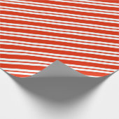 Candy Cane Stripes Wrapping Paper Geschenkpapier (Ecke)