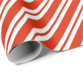 Candy Cane Stripes Wrapping Paper Geschenkpapier (Rolleneckpunkt)