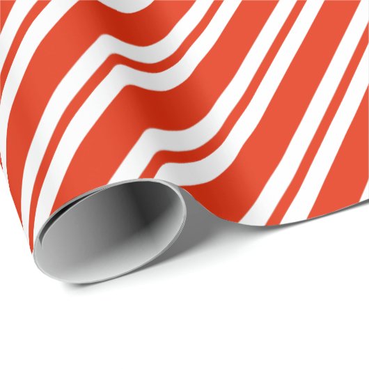 Candy Cane Stripes Wrapping Paper Geschenkpapier (Rolleneckpunkt)