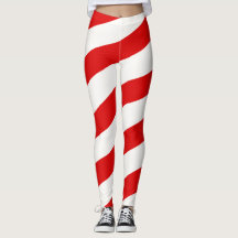 Candy Cane Stripped Leggings