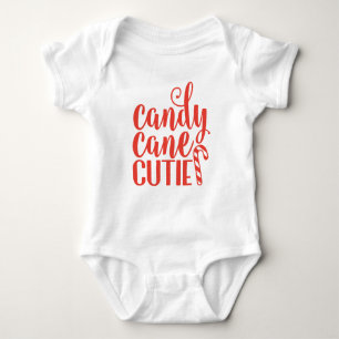 Candy Cane Süsse Christmas Baby Bodysuit Strampler