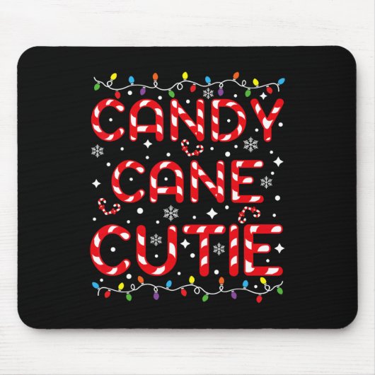 Candy Cane Süsse Funny Christmas Kinder Kleinkind Mousepad (Vorne)