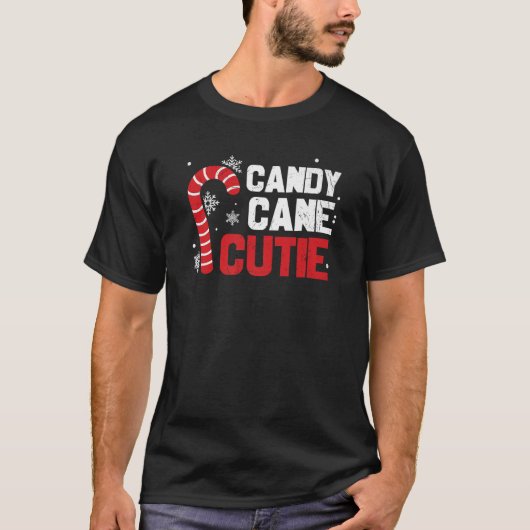 Candy Cane Süsse Weihnachten Weihnachten Matching T-Shirt (Vorderseite)