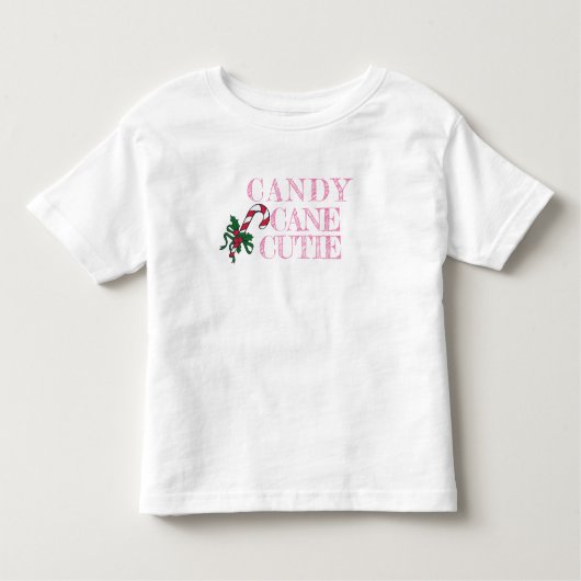Candy Cane Süsse Weihnachts-Shirt für Kleinkinder Kleinkind T-shirt (Vorderseite)