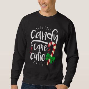 Candy Cane Süsse Weihnachtsfamilie Kleine Geschenk Sweatshirt