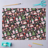 Candy Cane Süßigkeiten Muster Seidenpapier (Basteln)