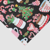 Candy Cane Süßigkeiten Muster Seidenpapier (Ausschnitt)