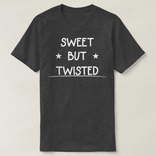 Candy Cane Sweet Aber geflechtetes Sprichwort sark T-Shirt (Design vorne)