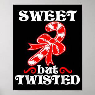 Candy Cane Sweet Aber gefriert Funny Weihnachten Poster