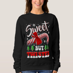 Candy Cane Sweet, aber gefriert Weihnachten Sweatshirt