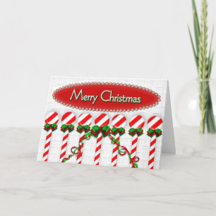 CANDY CANE SWEET CHRISTMAS GREETING FEIERTAGSKARTE