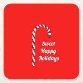 Candy Cane Sweet Holidays Pullboard Untersetzer (Vorderseite)