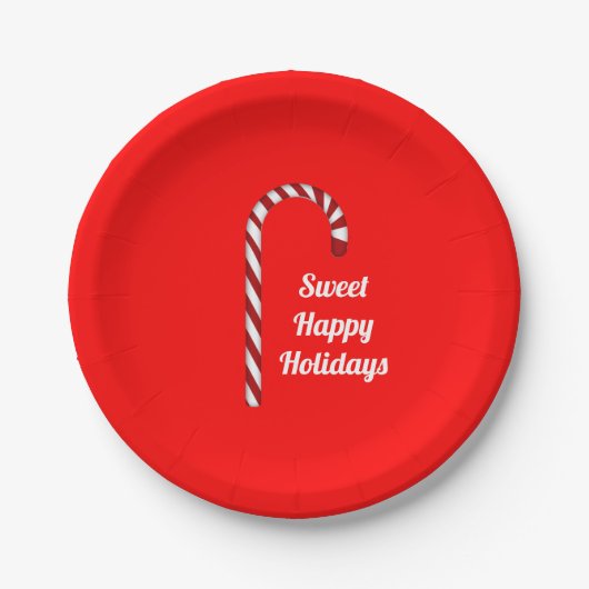 Candy Cane Sweet Holidays Teller (Vorderseite)